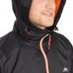 Men's Black Trespass Briar Waterproof Rain Jacket, with 2 Zipped Pockets from O'Neills.