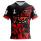 Black and Red Kids' Official Canada Rugby League jersey from O'Neills