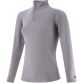 Silver women’s half zip top with two side pockets and O’Neills branding on chest.