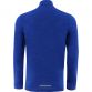 Blue men's half zip training top with reflective detail on lower back and long sleeves from O'Neills.