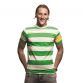 Green and white COPA retro Celtic t-shirt with printed captain armband from O'Neills.
