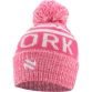 Pink Cork Bobble Hat with Irish city name and embroidered O’Neills logo.