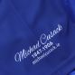 Royal Blue Kids' Clare GAA Commemoration Jersey with Michael Cusack cottage on the front and image of Michael Cusack on the sleeve by O’Neills.