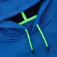 Blue men’s Hybrid Pullover Hoodie with kangaroo pocket and O’Neills 3D branding on the chest.