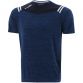 tonal marine men's short sleeve t-shirt with two white stripes on shoulders and lower back from O'Neills
