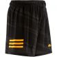 Black/Amber Kids' Connell Printed Gaelic Training Shorts from O'Neills.