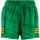 Kid's Green/Amber Connell Printed Gaelic Training Shorts with a Subtle all-over design from O'Neills.