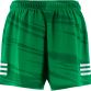 Green/White Kids' Connell Printed Gaelic Training Shorts from O'Neills.