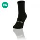 Black Koolite Max Midi Socks 6 Pack infused with COOLMAX® technology from O'Neills