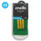 Green and amber Koolite Max Midi Socks 3 Pack infused with COOLMAX® technology from O'Neills