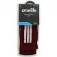 maroon and white Koolite Max Midi socks infused with COOLMAX ® technology from O'Neills