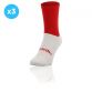 Red and white  Koolite Max Midi Socks 3 Pack infused with COOLMAX® technology from O'Neills