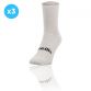 White Koolite Max Midi Socks 3 Pack infused with COOLMAX® technology from O'Neills