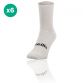 White Koolite Max Midi Socks 6 Pack infused with COOLMAX® technology from O'Neills