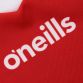 Red Men's Cork Home Jersey 2023 with 3 stripe detail on sleeves by O'Neills. 