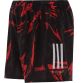 Black and Red Cork GAA Training Shorts from ONeills.