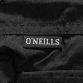 Black kids' woven tracksuit bottoms with lower leg zips and elasticated waistband by O’Neills.