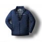 Navy men's Columbia Puffer jacket mens with reflective lining, adjustable hem and zipped pockets from O'Neills.