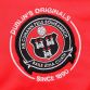 Red/Black Kids' Bohemian FC Dalymount half zip midlayer with Bohemian crest by O’Neills. 