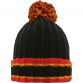 Black and Red Darcy knit bobble hat with large pom-pom by O’Neills.