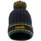 Marine and Green Darcy knit bobble hat with large pom-pom by O’Neills.
