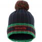 Marine / Green / Red Kids' Darcy knit bobble hat with large pom-pom by O’Neills.