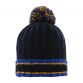 Marine and Royal Darcy knit bobble hat with large pom-pom by O’Neills.