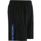 Men's black/blue Defender training shorts from O'Neills.