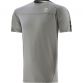 Grey men’s training t-shirt with branded taping on the sleeves by O’Neills.