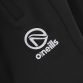 Black men’s skinny tracksuit bottoms with zip pockets and “Since 1918” branded taping on the side by O’Neills.