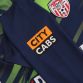 Navy and lime Kids' Derry City FC Home Goalkeeper jersey with long sleeves and Diamond sponsor by O’Neills.