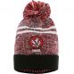 Derry GAA Harlem Knitted Bobble Hat Black / Red / White
