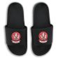 Black Derry GAA Zora pool sliders with Derry GAA crest on the front by O’Neills.