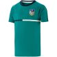 Green kids' Limerick GAA T-Shirt with County Crest and Stripe Detail on the Sleeves by O’Neills.