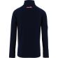 Navy kids' Carlow GAA Dolmen Half Zip Top with Zip Pockets and the County Crest by O’Neills.