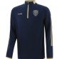 Marine men’s half zip top with stripe detail on sleeves and Celtic Cross crest by O’Neills.