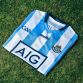 Blue and white striped Dublin GAA jersey by O’Neills.