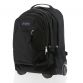 Black Jansport Driver 8 Wheeled Backpack with wheels, a retractable grab handle and laptop sleeve from O’Neills.