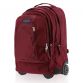 Red Jansport Driver 8 Wheeled Backpack with wheels, a retractable grab handle and laptop sleeve from O’Neills.