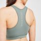 Green Elle Sport women's sports bra with racer back design from O'Neills.