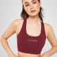 Red Elle Sport women's gym sports bra with racer back detail from O'Neills.