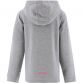Grey / Pink Kids' Emily Fleece Pullover Hoodie with Large kangaroo pouch pocket from O'Neills.
