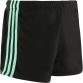 Black and Blue Esme women's shorts with three stripe detail on leg and elasticated waist with drawcord by O'Neills.