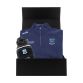 Fermanagh GAA Gift Box with Fermanagh GAA half zip fleece and bobble hat packaged in a gift box by O’Neills.