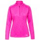 Trespass Women's Fairford Half Zip Fleece Top Pink Glow