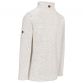 White Trespass men's half zip pullover with logo label from O'Neills.
