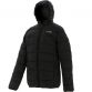 Black kids' padded jacket with hood by O'Neills
