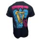 Black Guinness Men's T-Shirt with printed harp design on the back from O'Neills.