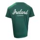 Green Guinness Men's T-Shirt Pecan with a Script Ireland print on the back of the t-shirt from O'Neill's.