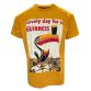 Yellow Guinness Men's T-Shirt With Lovely Day for a Guinness Toucan print to centre chest from O'Neill's.